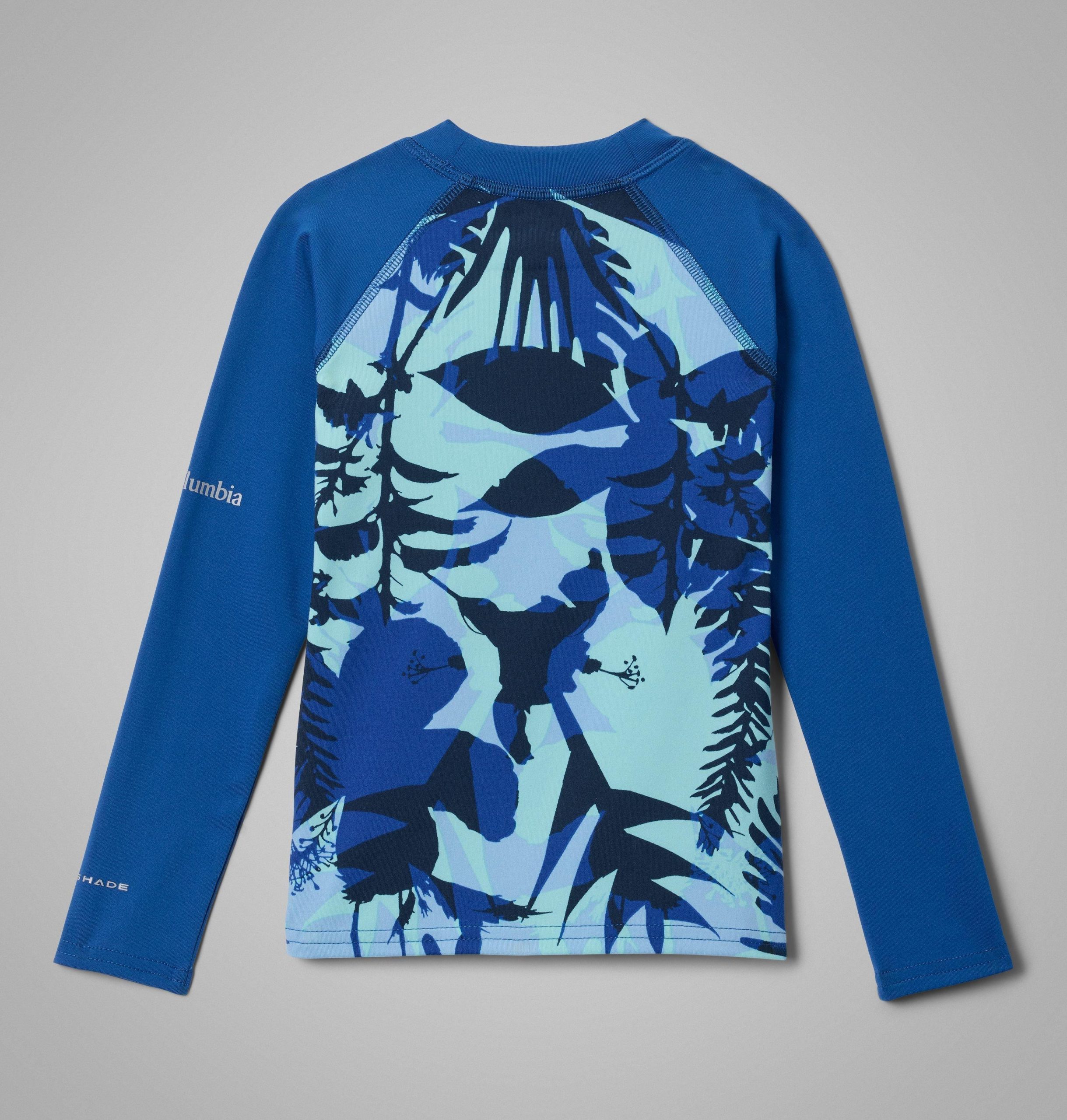 kindershirt met lange mouwen en zonbescherming bedrukt met sandy shores-print.