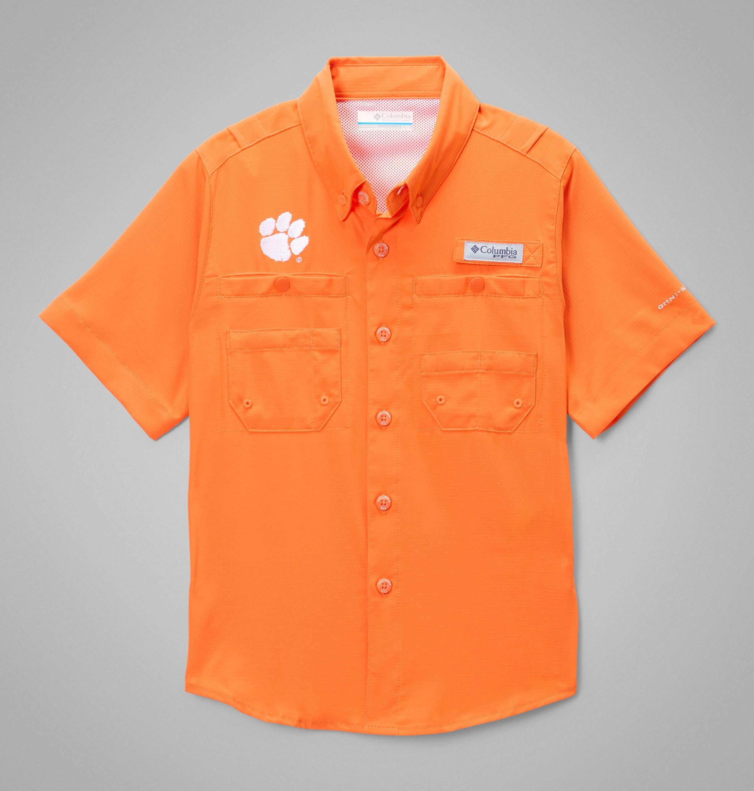 kinder t-shirt met korte mouwen van pfg tamiami - clemson