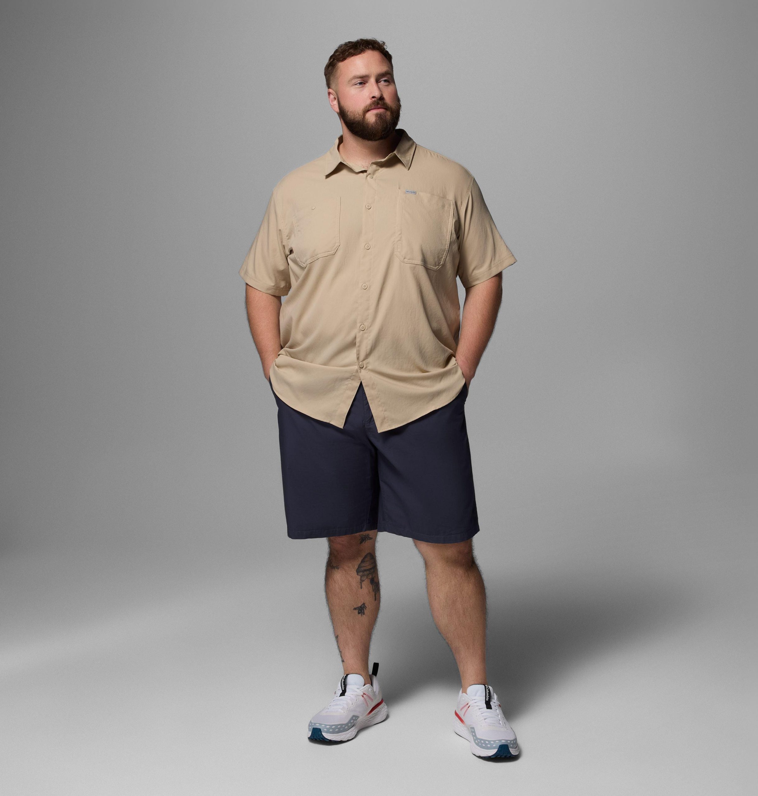 silver ridge utility ii heren t-shirt met korte mouwen - grote maten