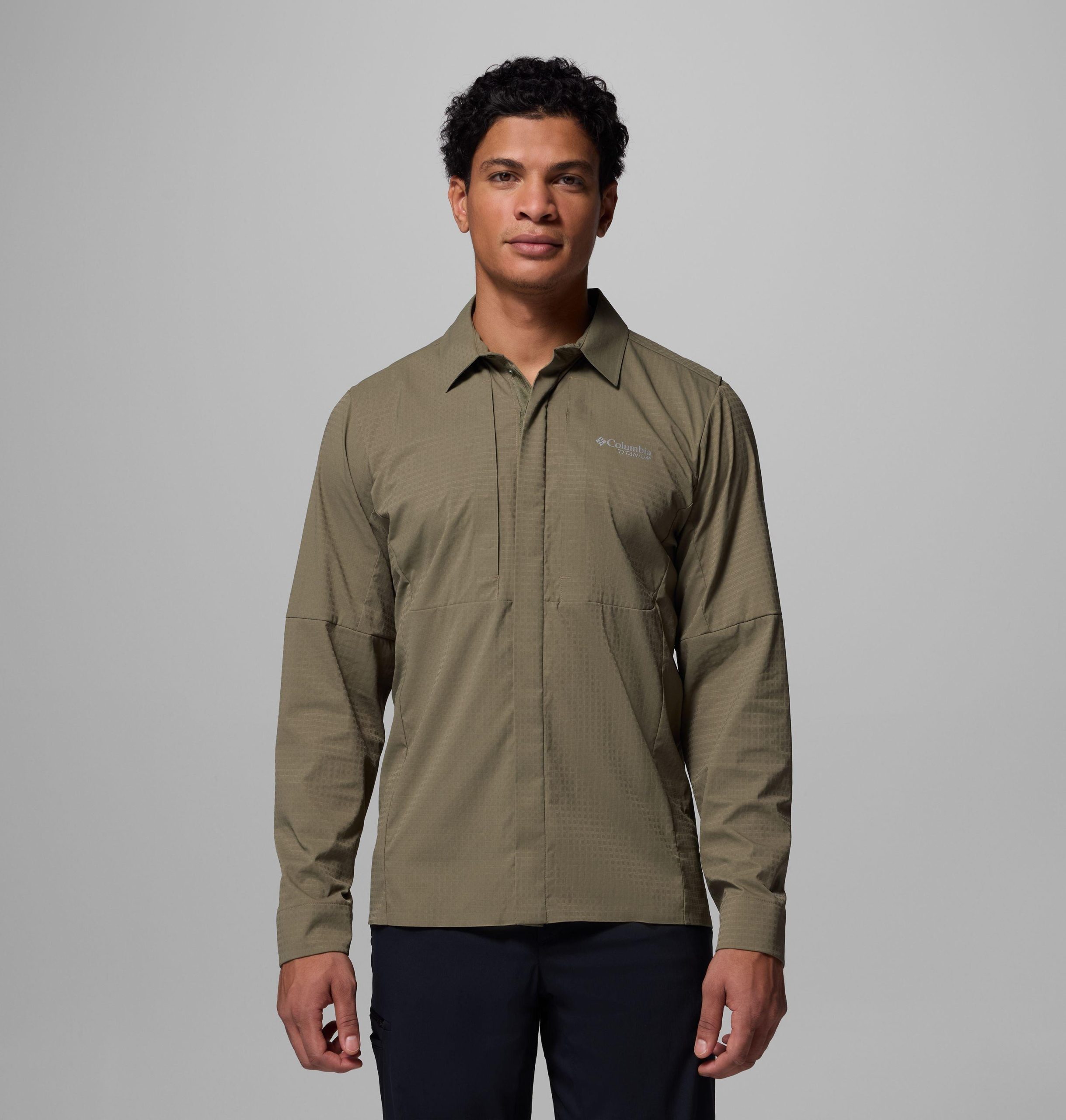 heren ridge ascent geweven shirt met lange mouwen