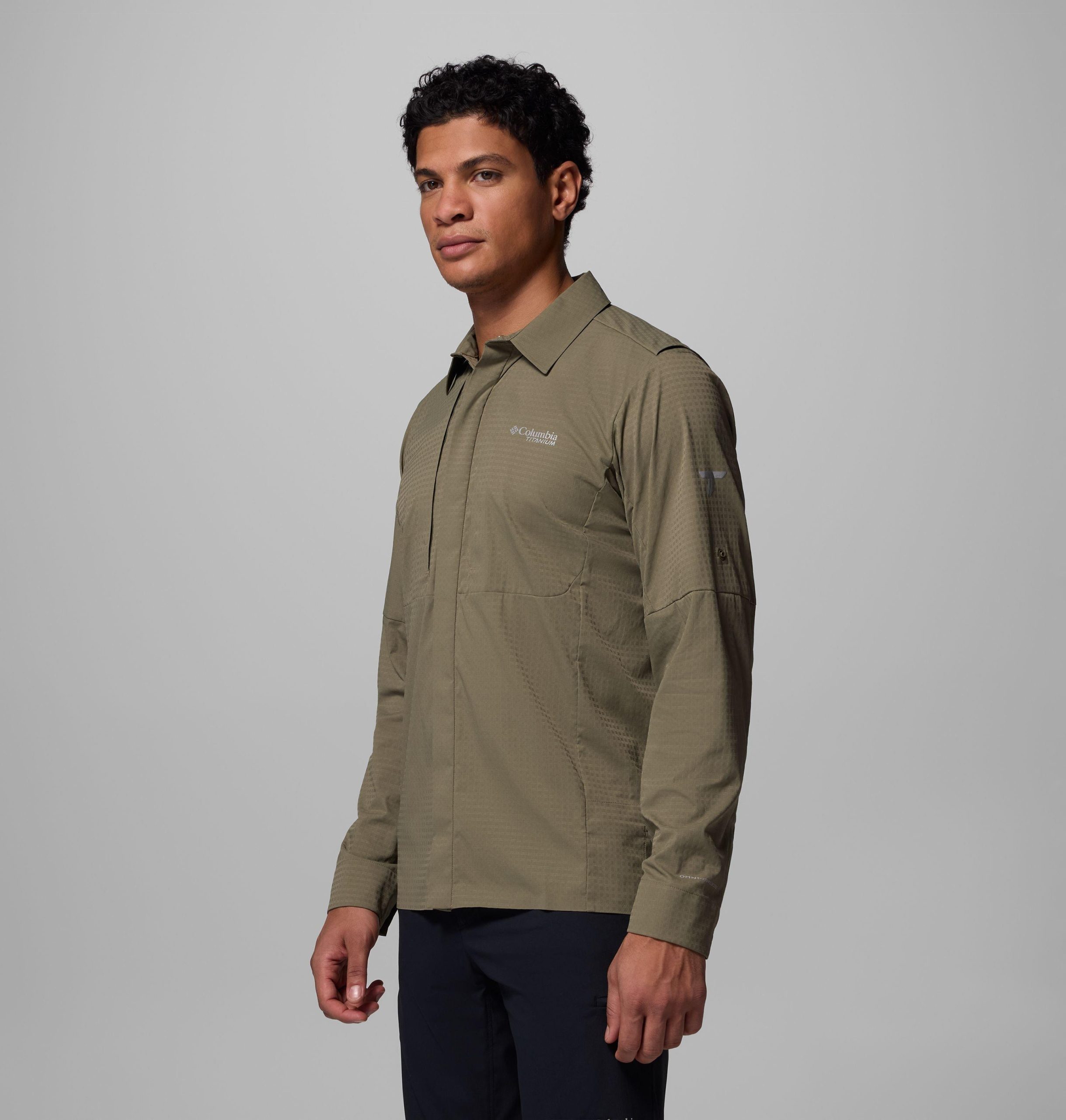 heren ridge ascent geweven shirt met lange mouwen