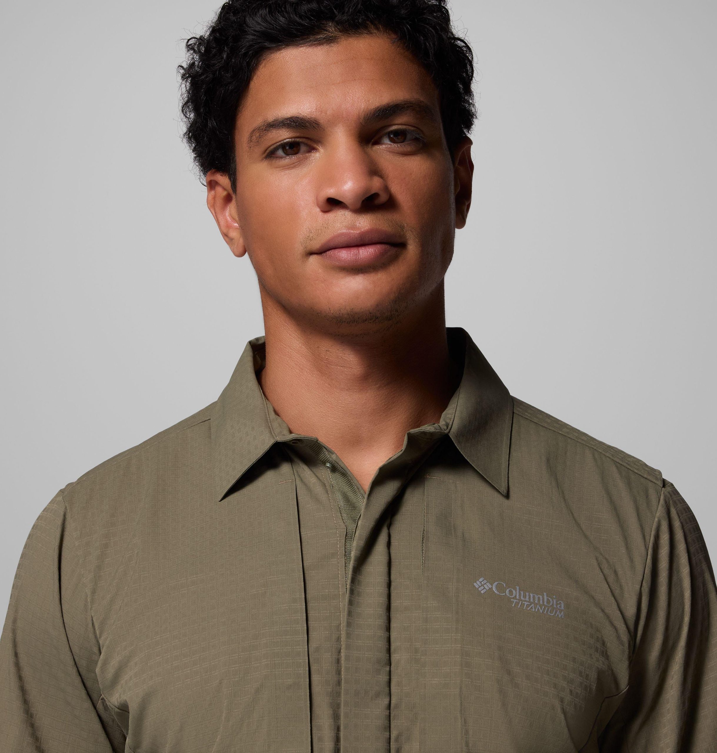 heren ridge ascent geweven shirt met lange mouwen