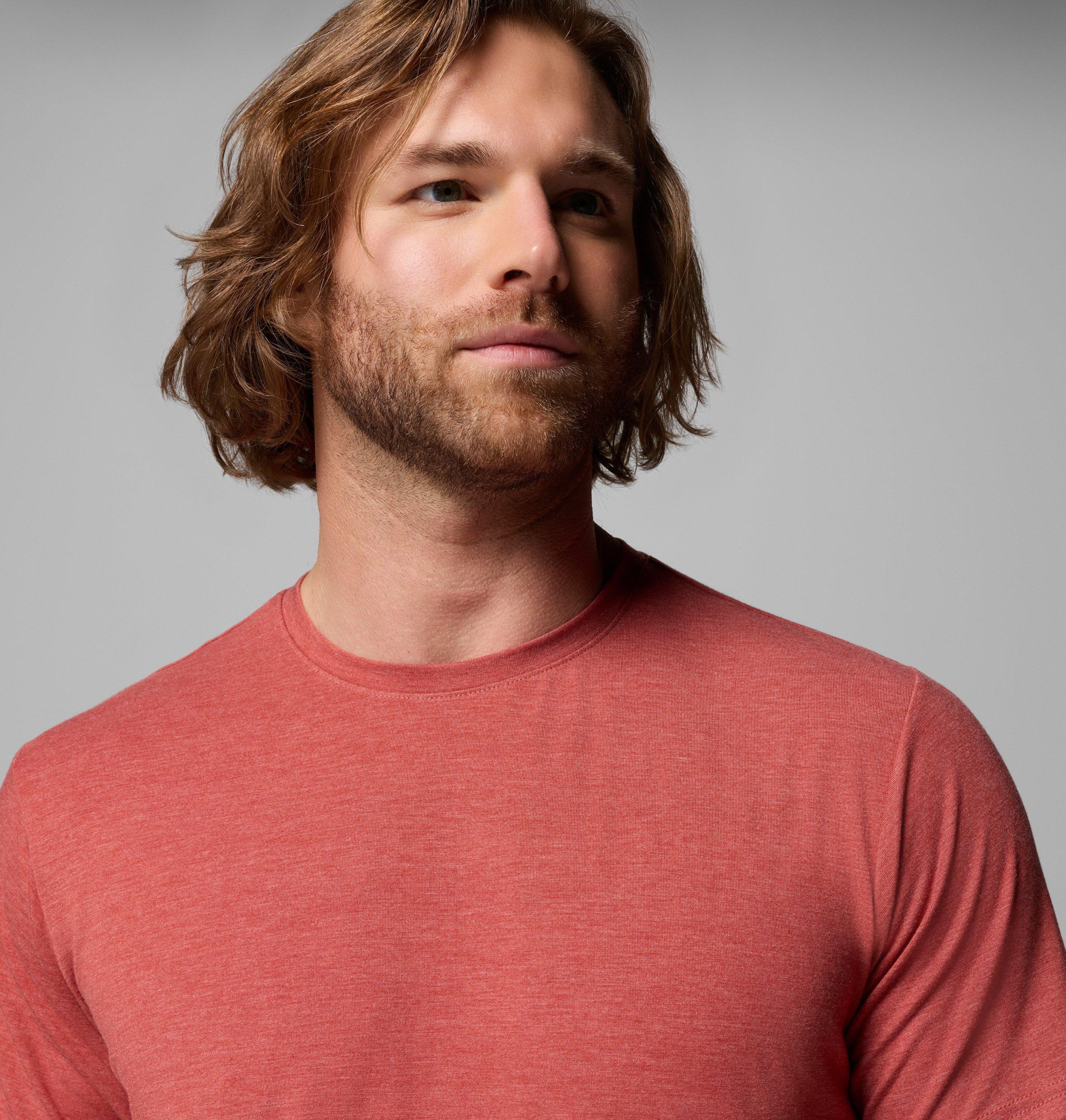 heren csc soft stretch t-shirt met korte mouwen - lang