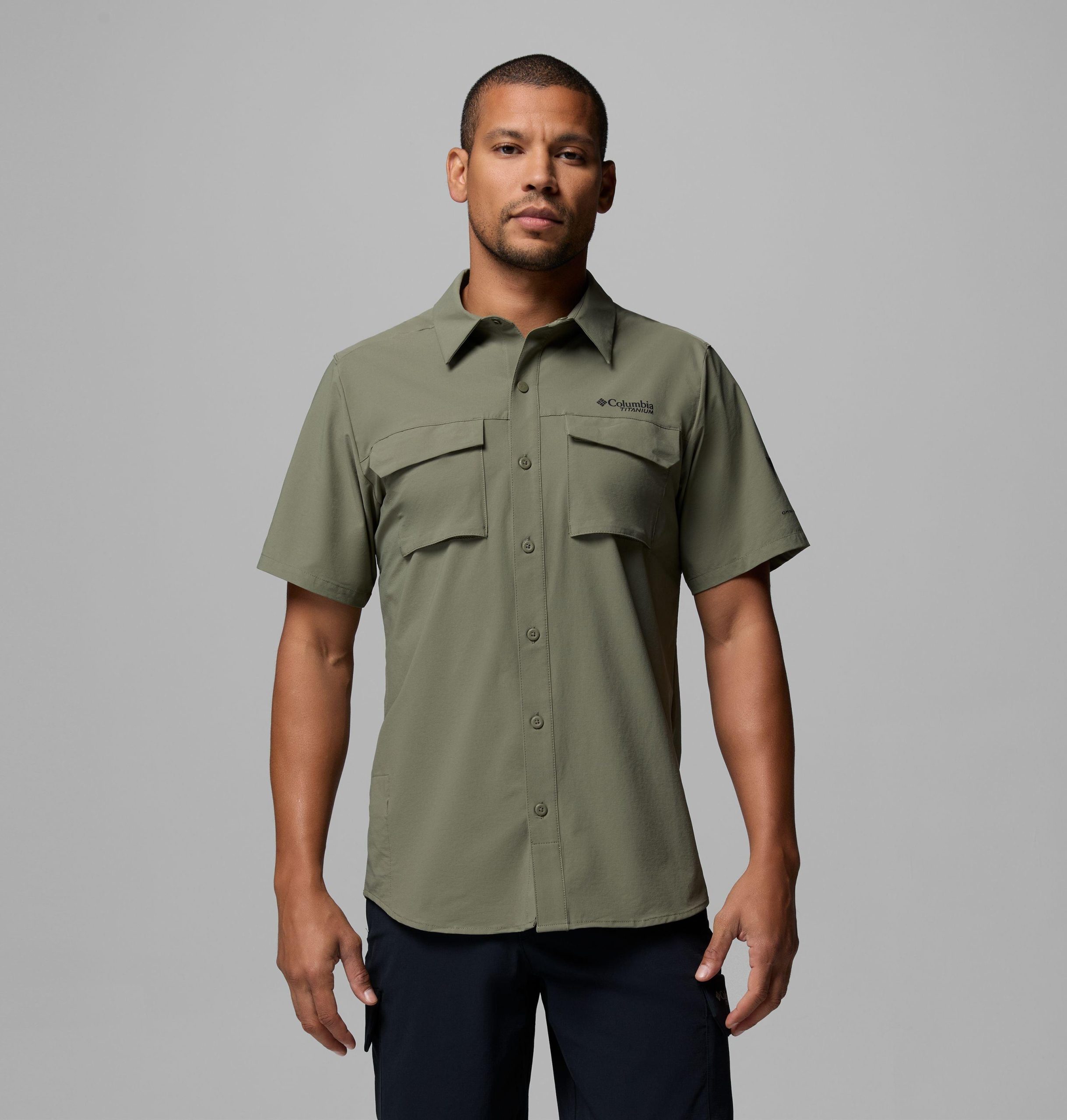 heren silver ridge elite t-shirt met korte mouwen geweven