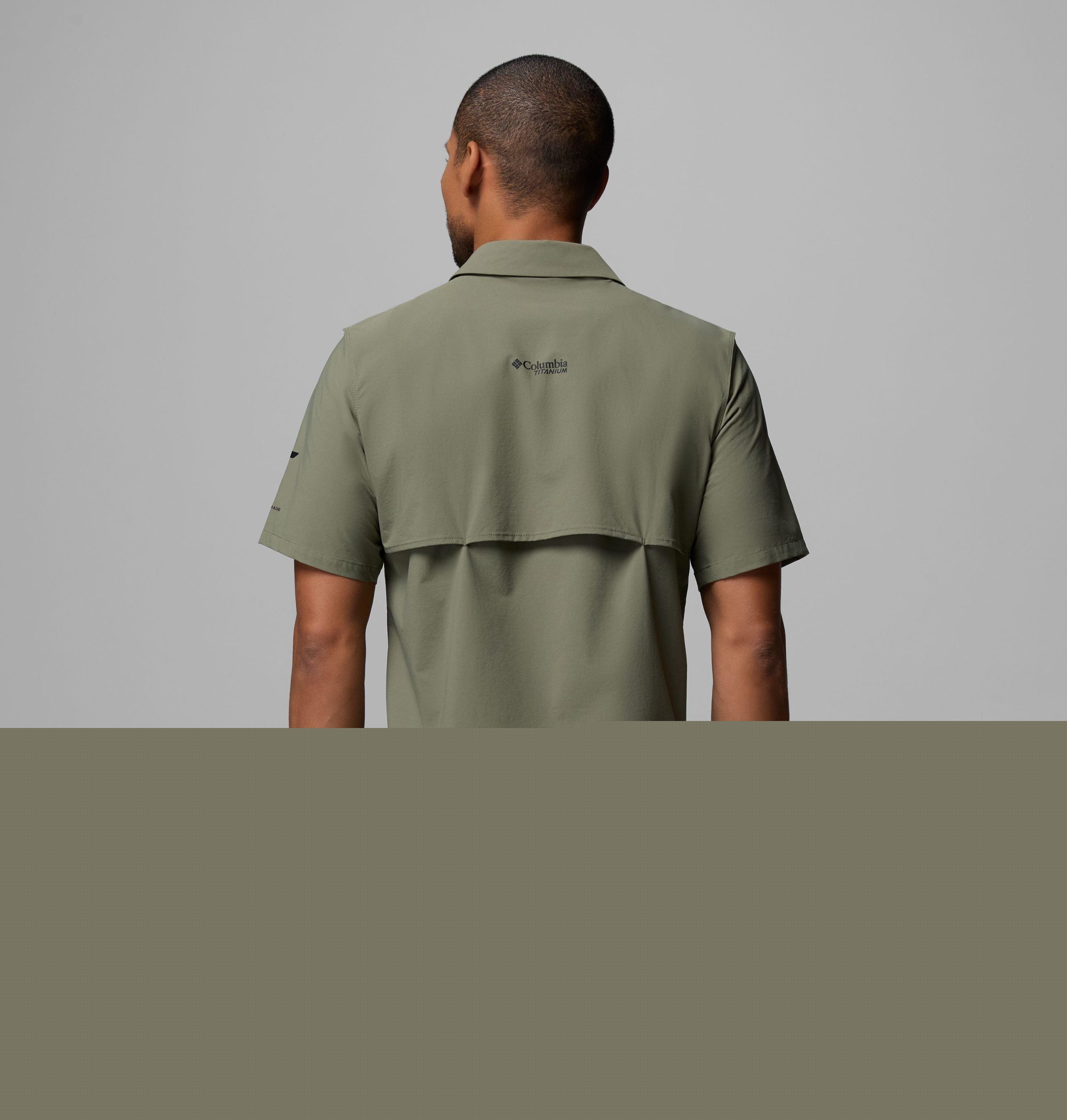 heren silver ridge elite t-shirt met korte mouwen geweven