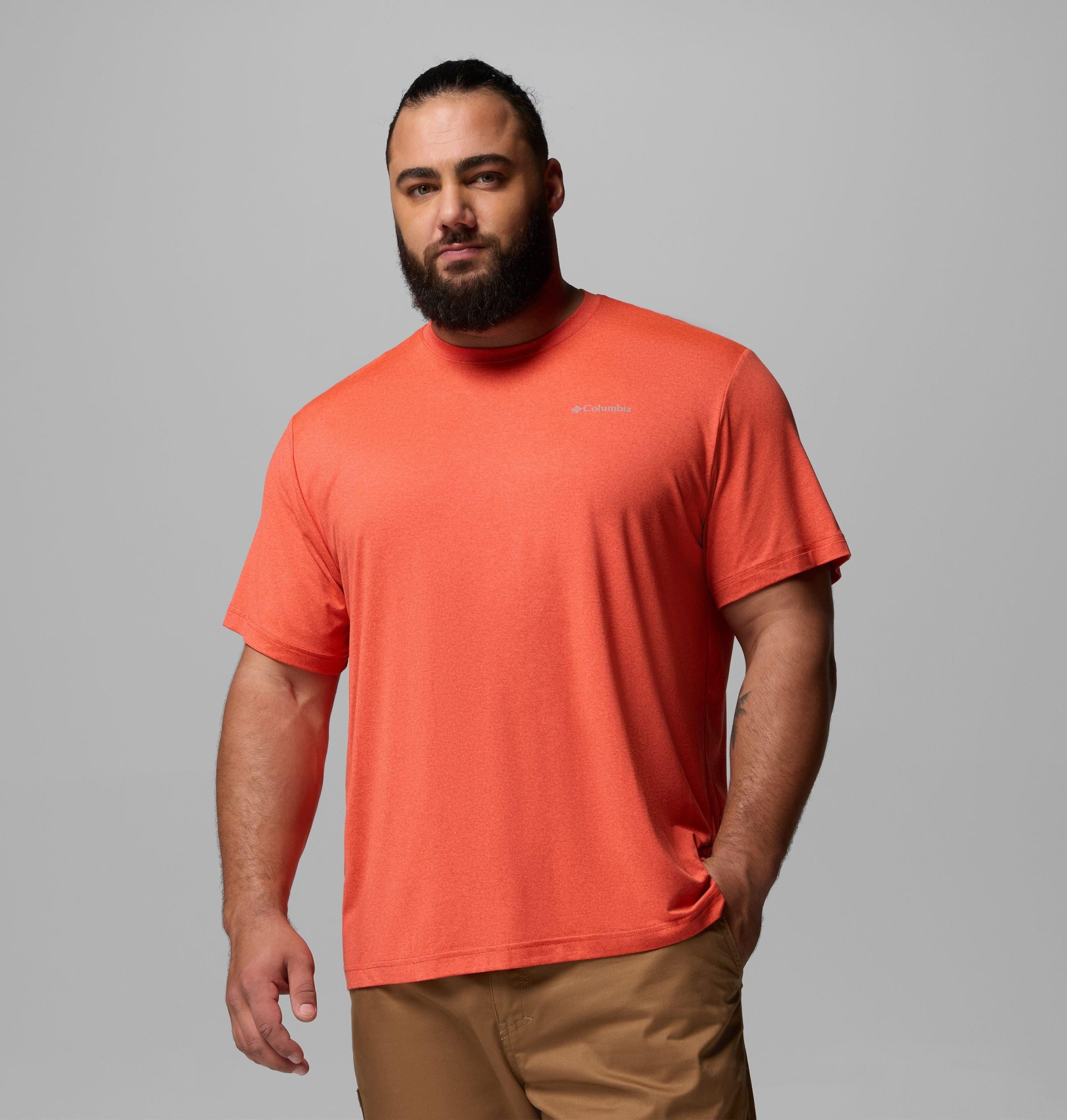 heren parsons point ss t-shirt met grafische print op de achterkant - grote maten