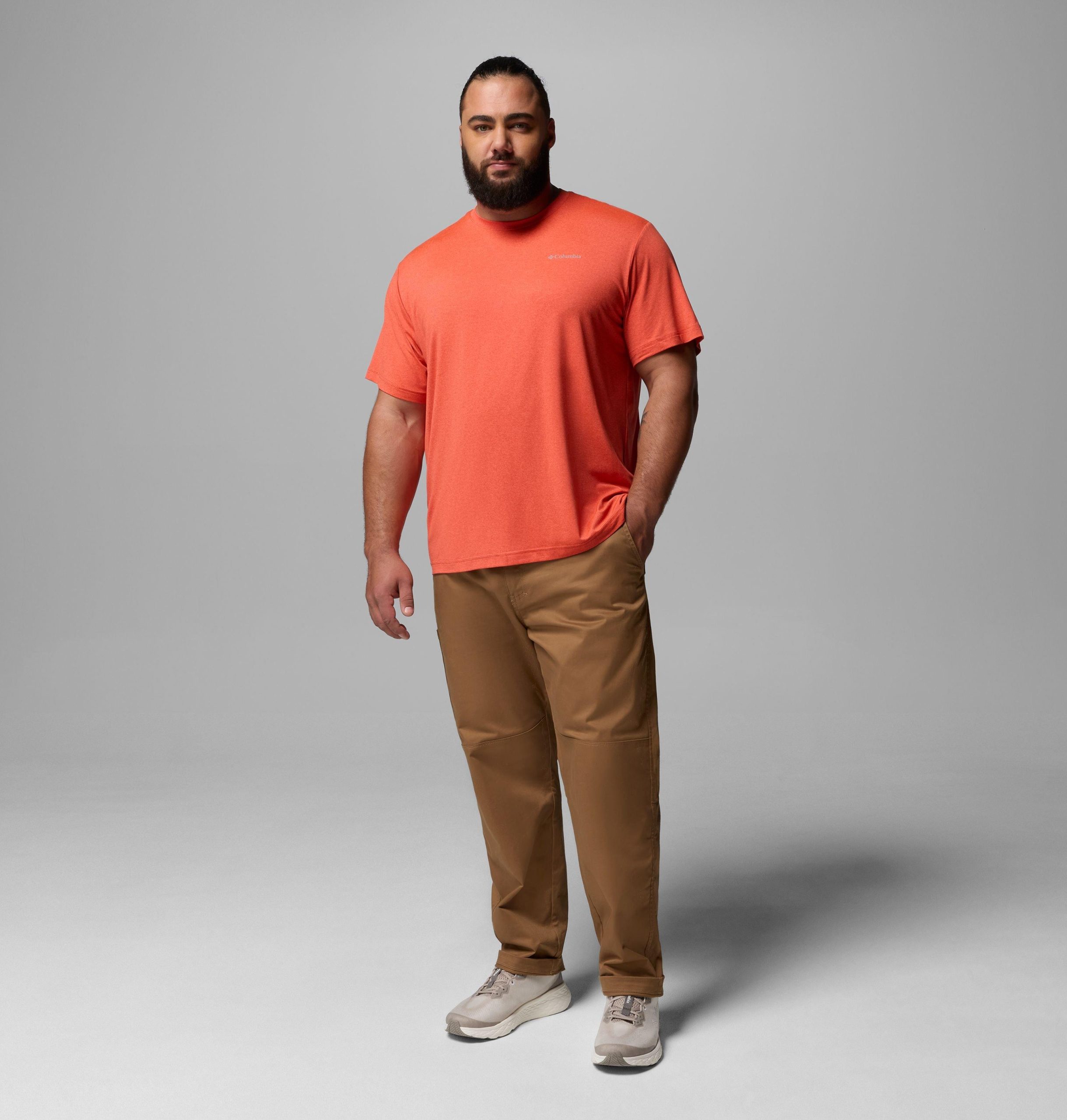 heren parsons point ss t-shirt met grafische print op de achterkant - grote maten