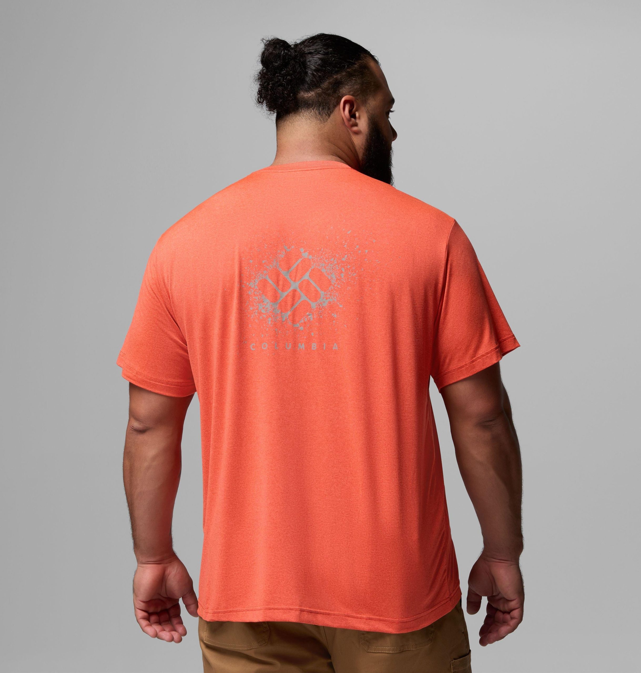 heren parsons point ss t-shirt met grafische print op de achterkant - grote maten