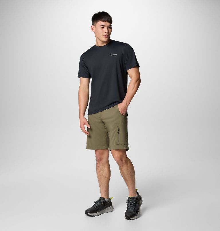 men tech trail utility short sleeve crew