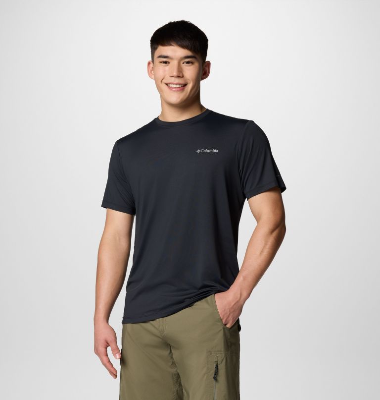 men tech trail utility short sleeve crew