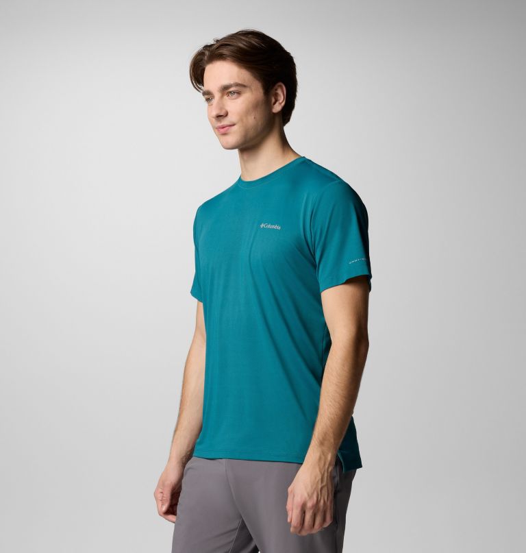 men tech trail utility short sleeve crew
