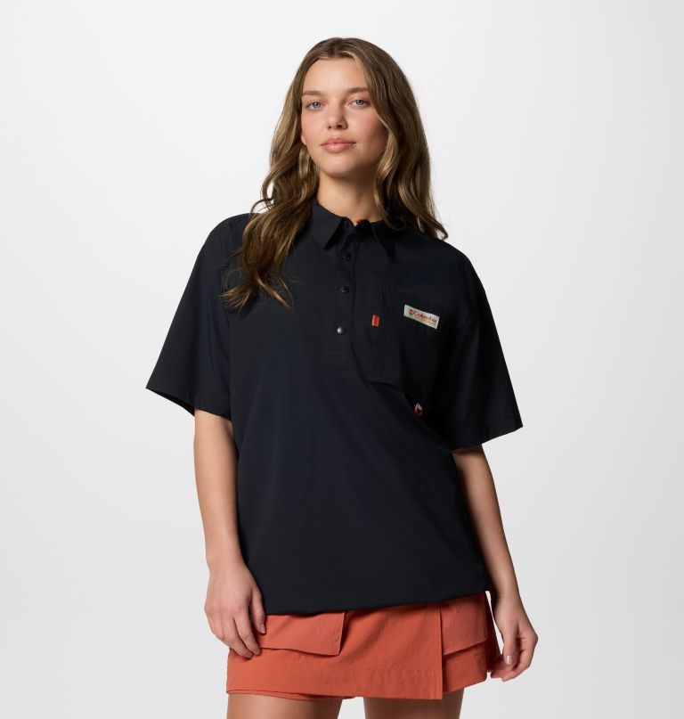 cove beach woven short sleeve shirt