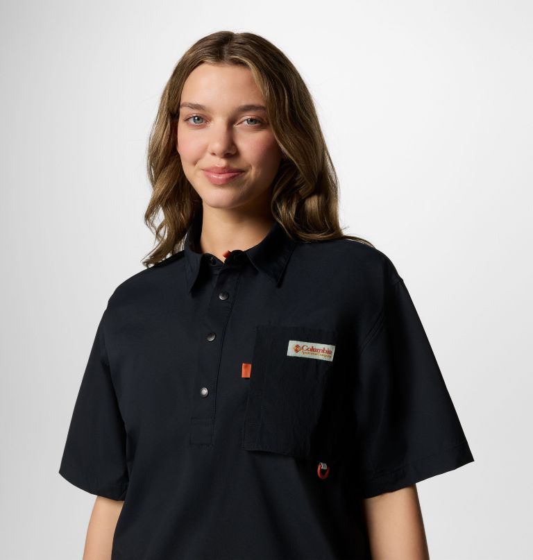 cove beach woven short sleeve shirt