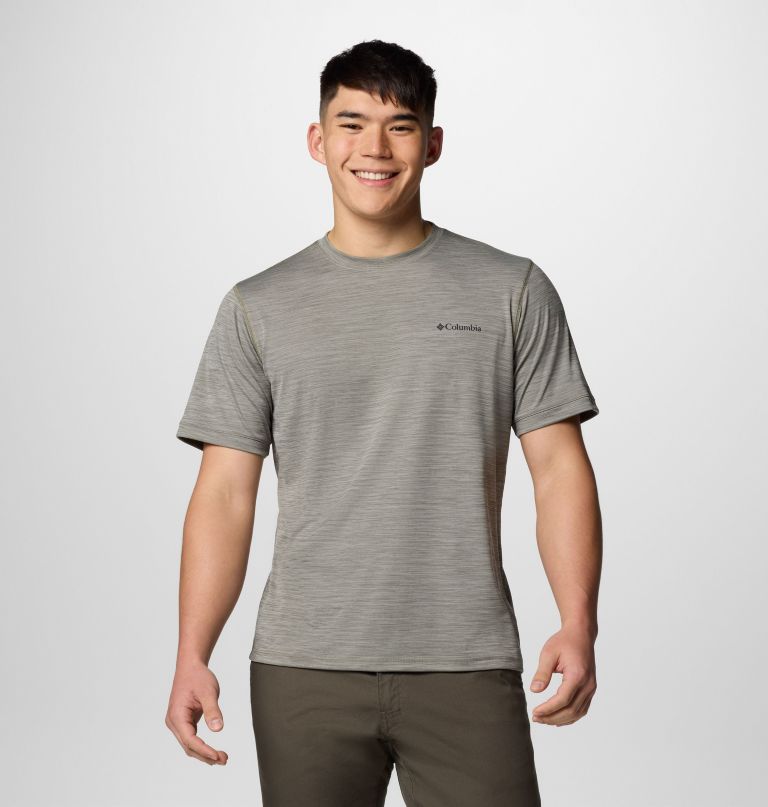 men sage peak knit short sleeve crew shirt