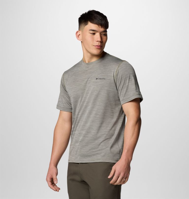men sage peak knit short sleeve crew shirt