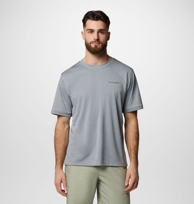 men sage peak knit short sleeve crew shirt