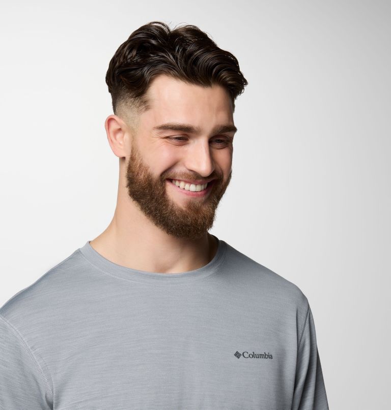 men sage peak knit short sleeve crew shirt