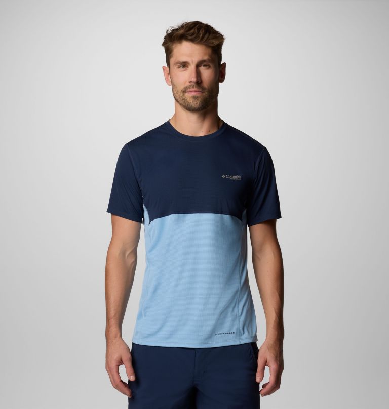 men cirque river pro short sleeve graphic crew shirt