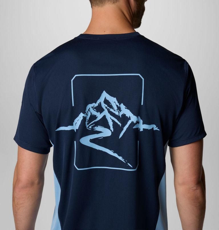 men cirque river pro short sleeve graphic crew shirt