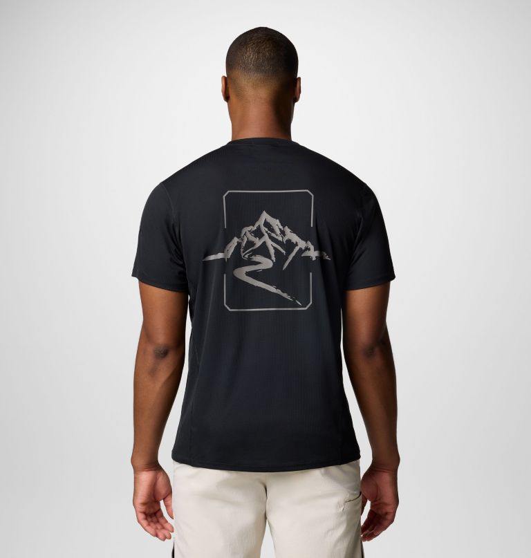 men cirque river pro short sleeve graphic crew shirt