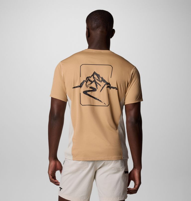 men cirque river pro short sleeve graphic crew shirt