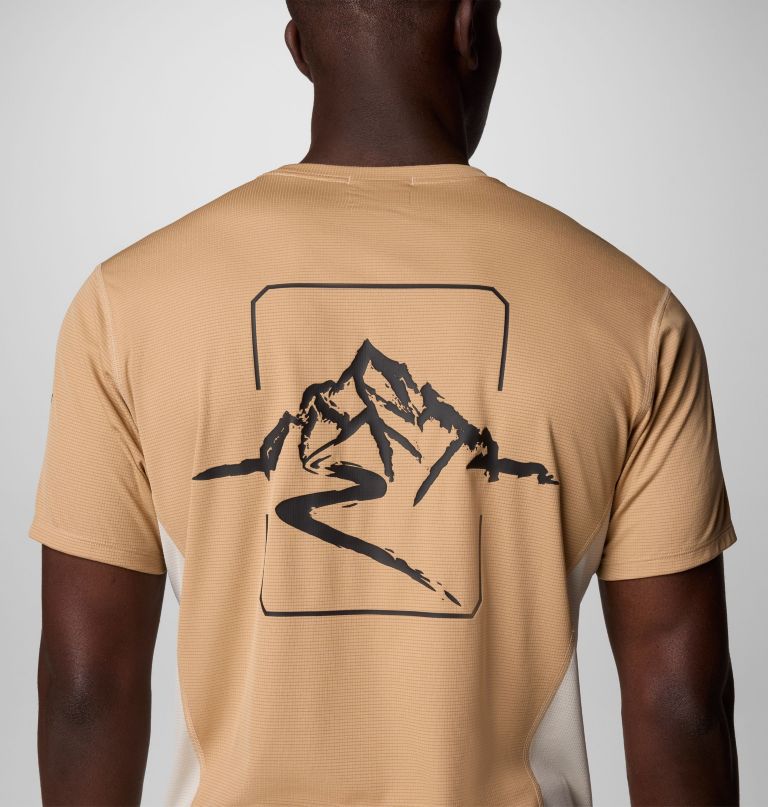 men cirque river pro short sleeve graphic crew shirt