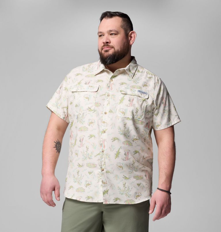 men pfg uncharted printed short sleeve shirt - big