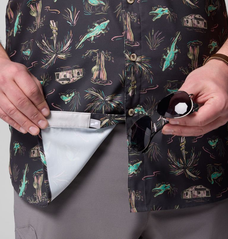 men pfg uncharted printed short sleeve shirt - big