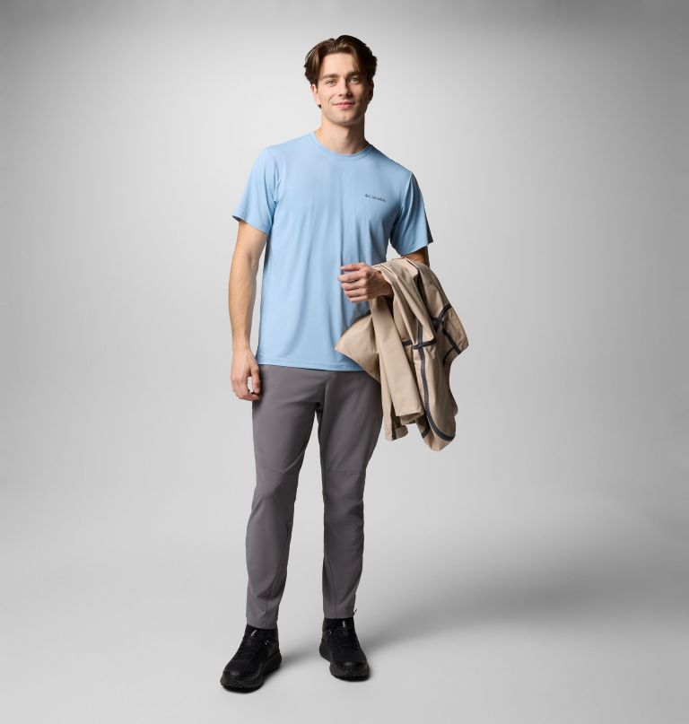 men tech trail utility short sleeve crew - tall
