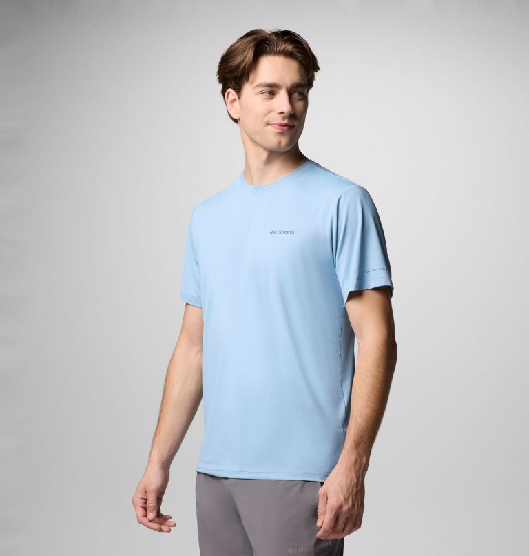 men tech trail utility short sleeve crew - tall