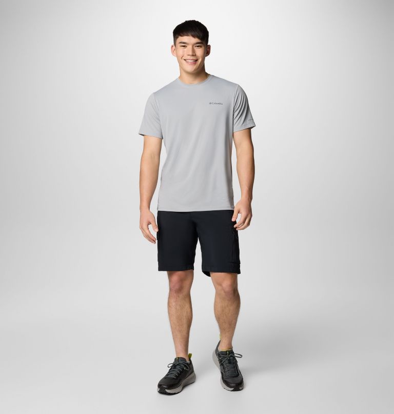 men tech trail utility short sleeve crew - tall