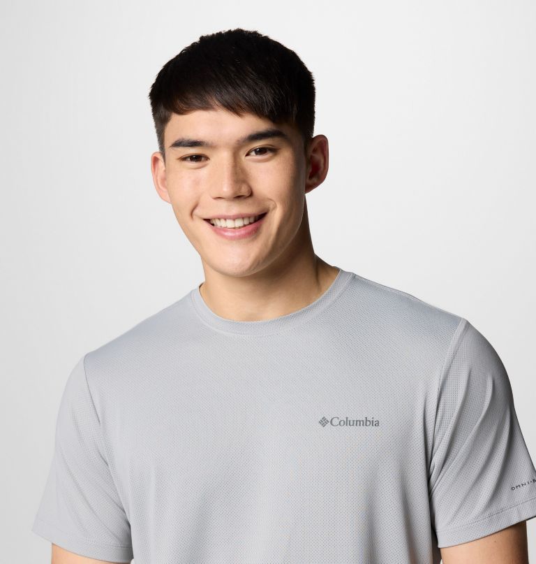men tech trail utility short sleeve crew - tall