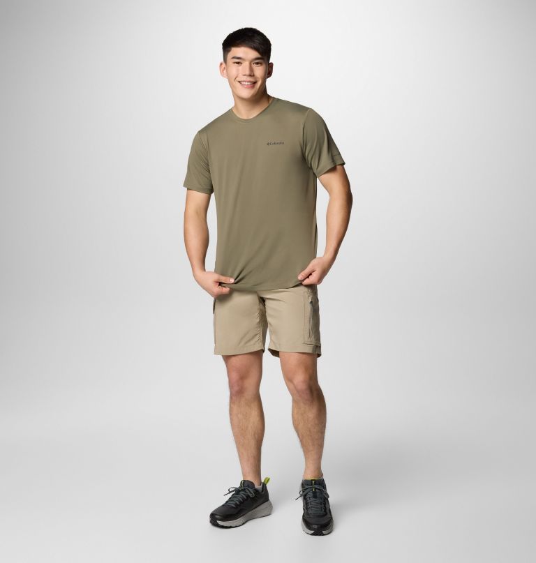 men tech trail utility short sleeve crew - tall