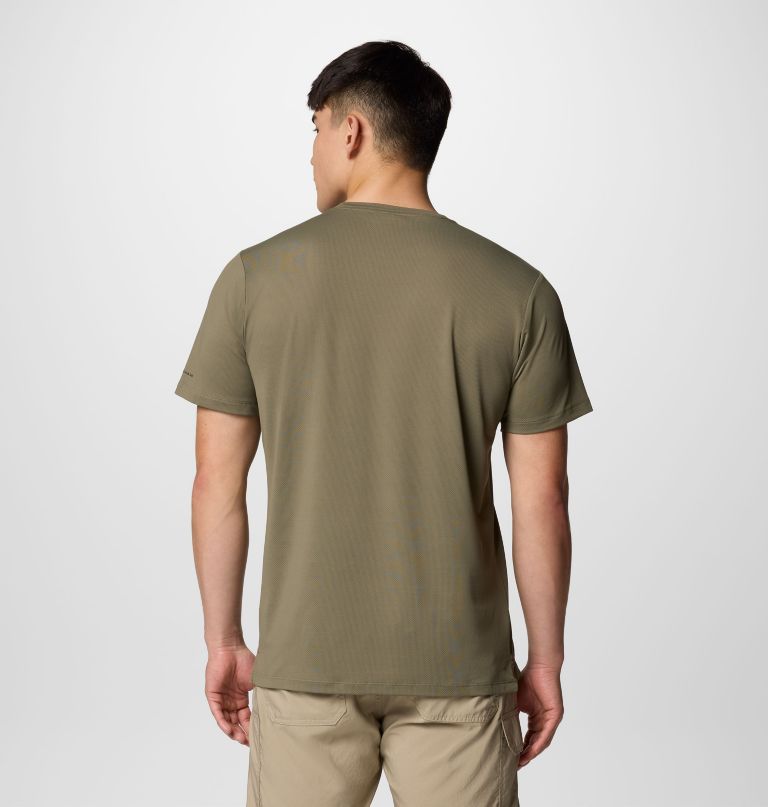 men tech trail utility short sleeve crew - tall