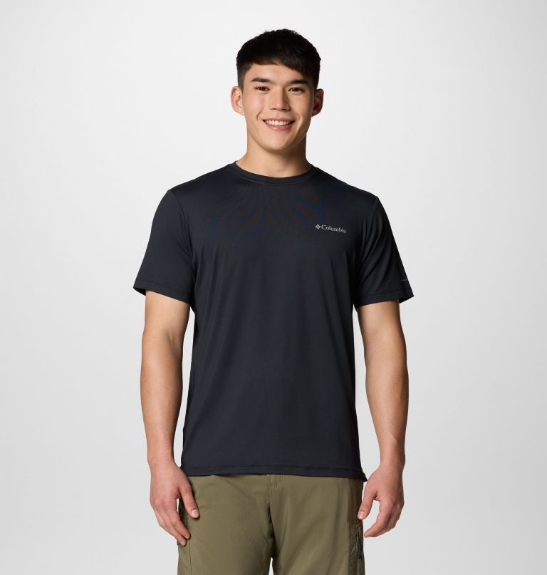 men tech trail utility short sleeve crew - tall