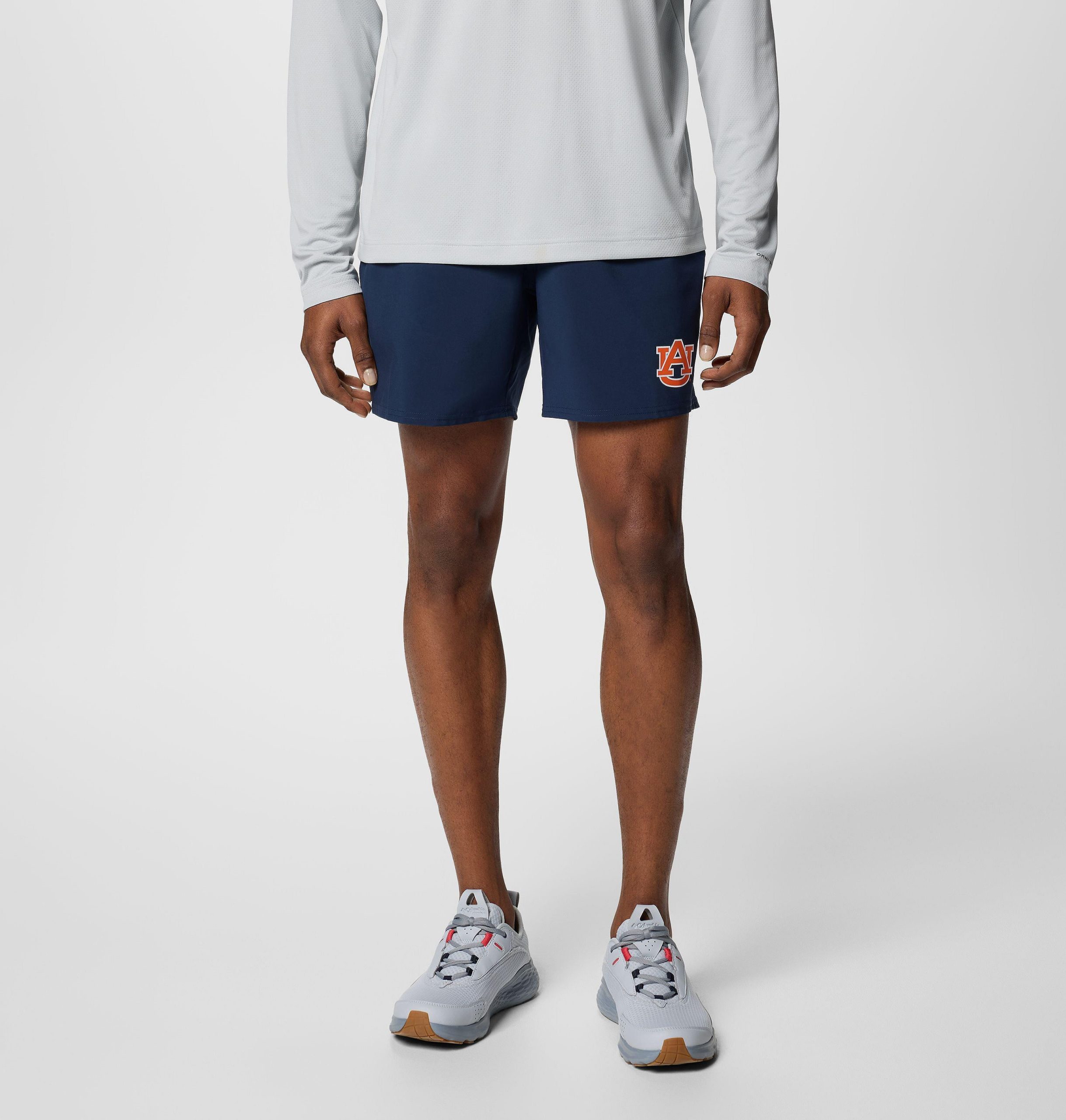 heren pfg terminal roamer stretch shorts - auburn
