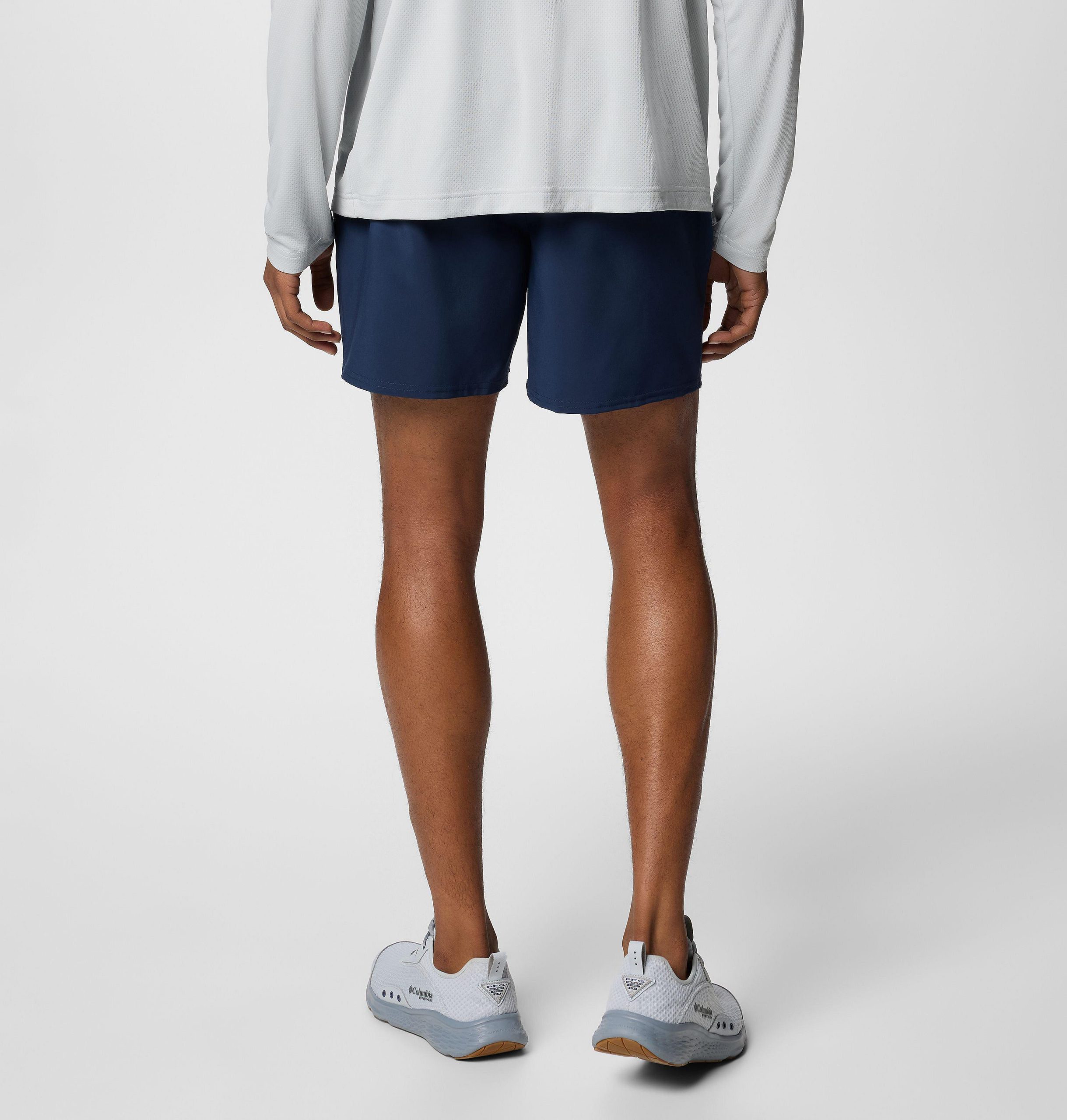 heren pfg terminal roamer stretch shorts - auburn