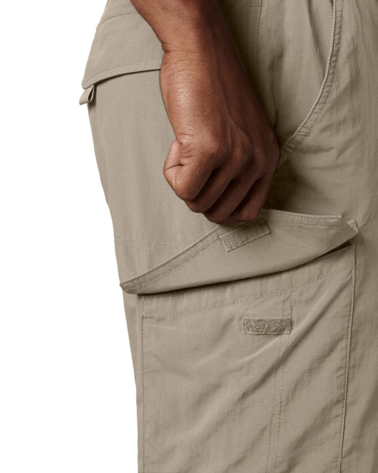 men silver ridge cargo shorts
