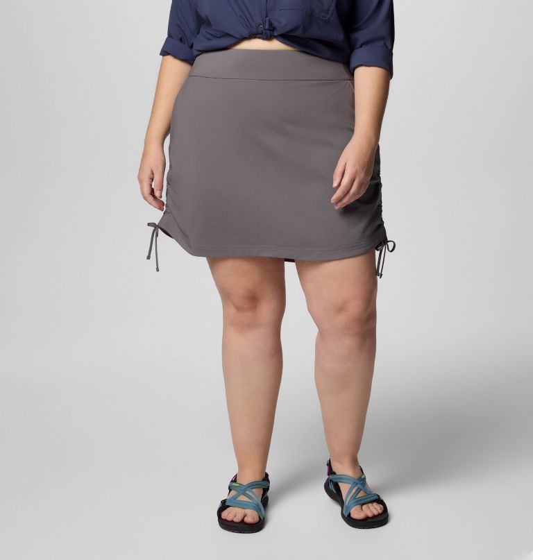 women all seasons ruched skort - plus size