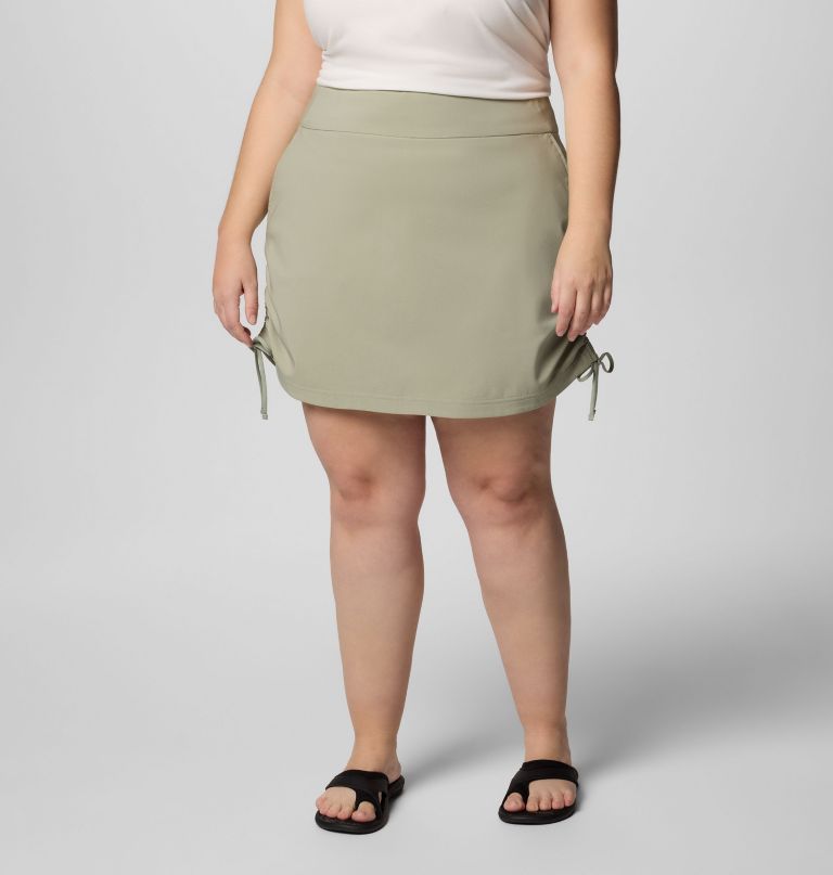 women all seasons ruched skort - plus size