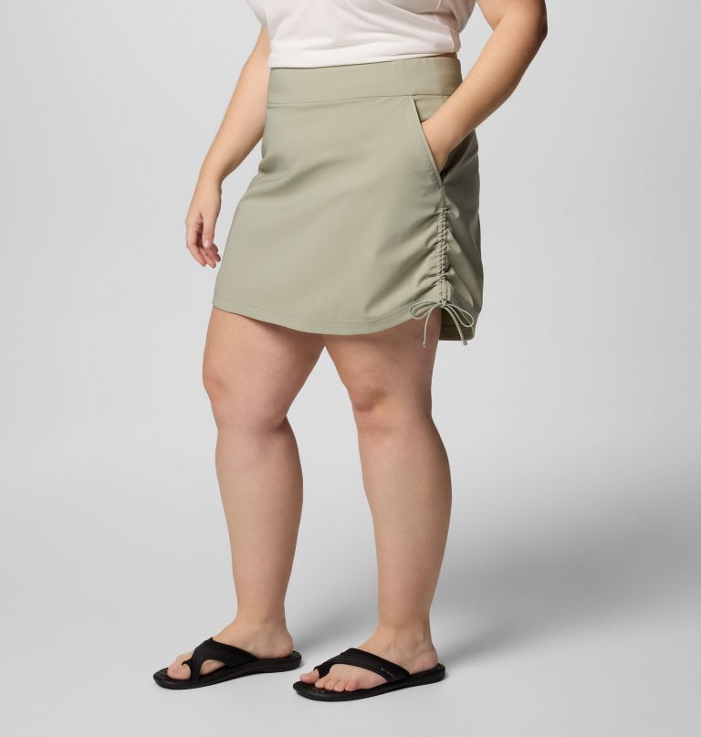 women all seasons ruched skort - plus size