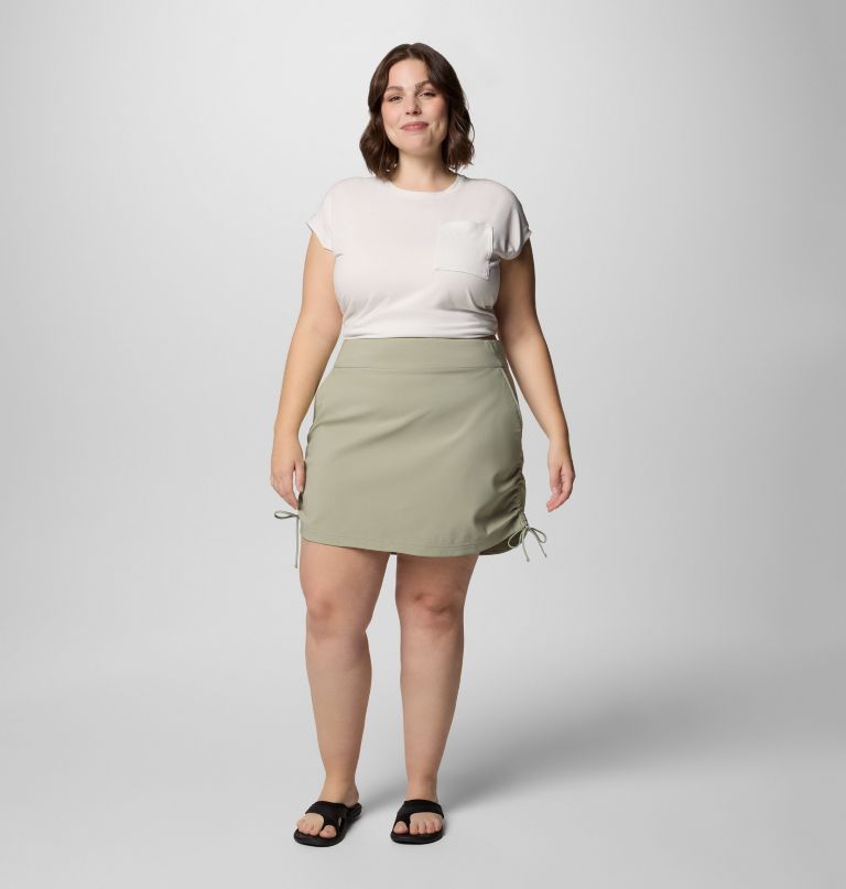 women all seasons ruched skort - plus size