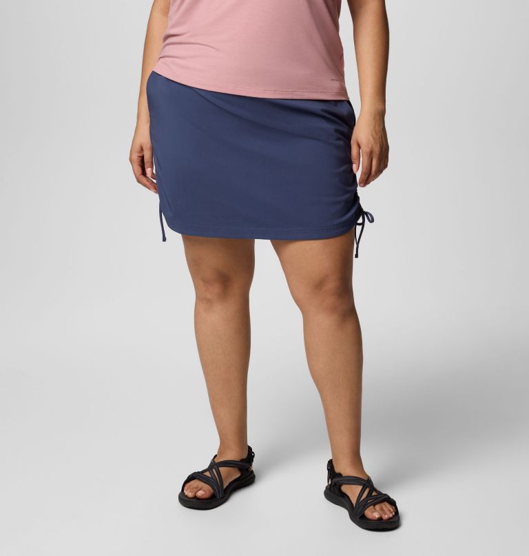 women all seasons ruched skort - plus size