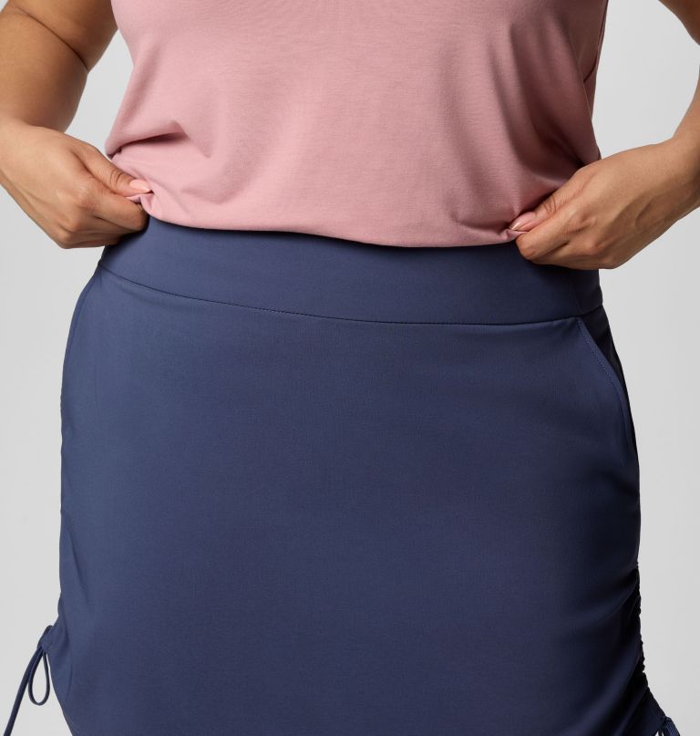 women all seasons ruched skort - plus size