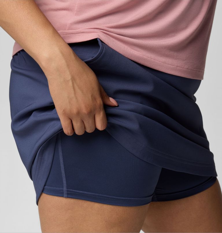 women all seasons ruched skort - plus size