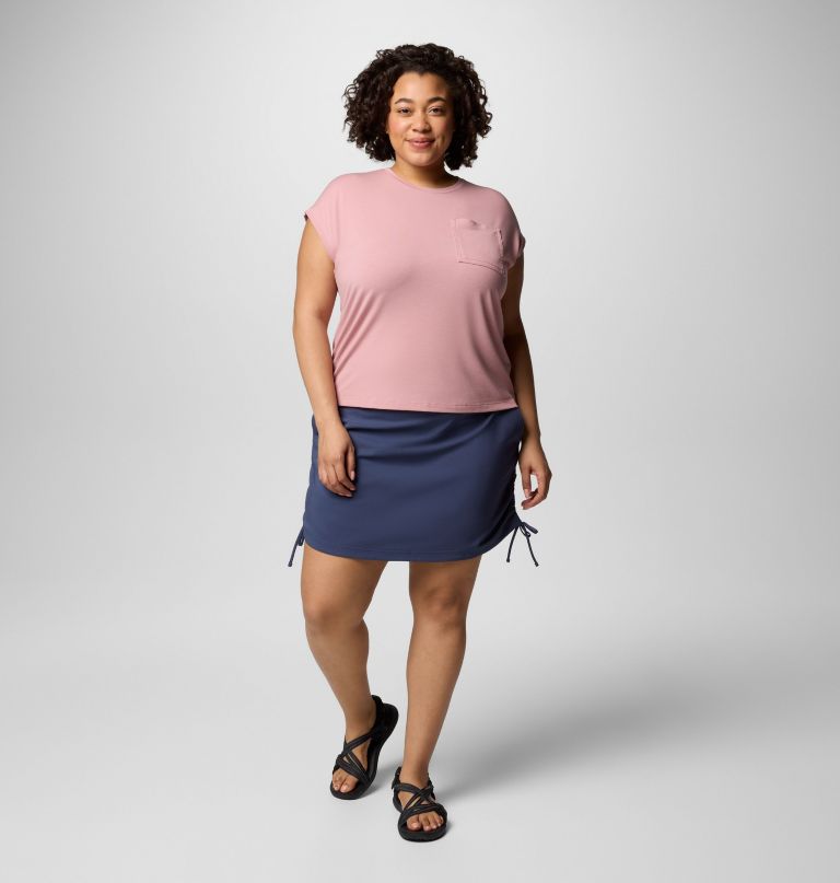 women all seasons ruched skort - plus size