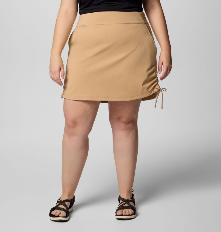women all seasons ruched skort - plus size