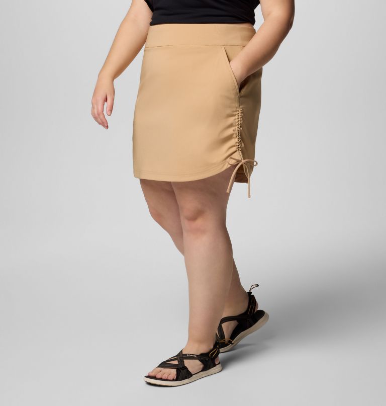 women all seasons ruched skort - plus size