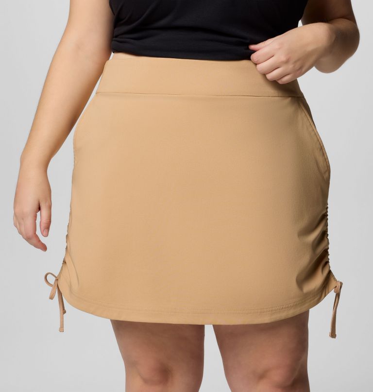 women all seasons ruched skort - plus size