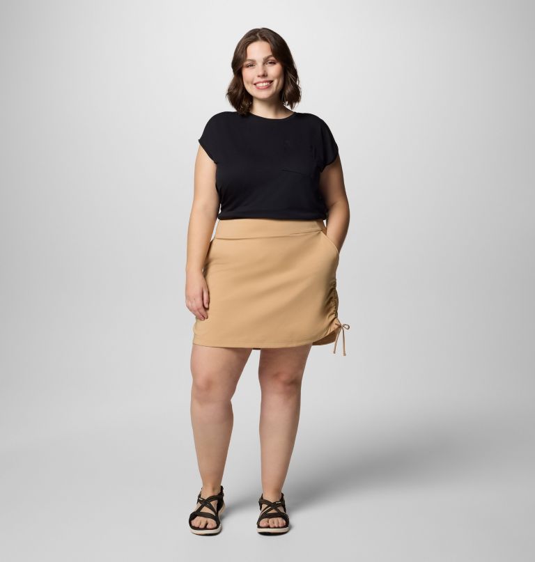 women all seasons ruched skort - plus size